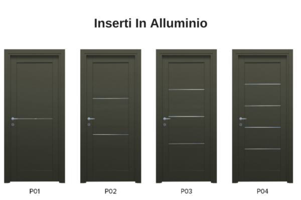 insterti in alluminio modelli porte flessya