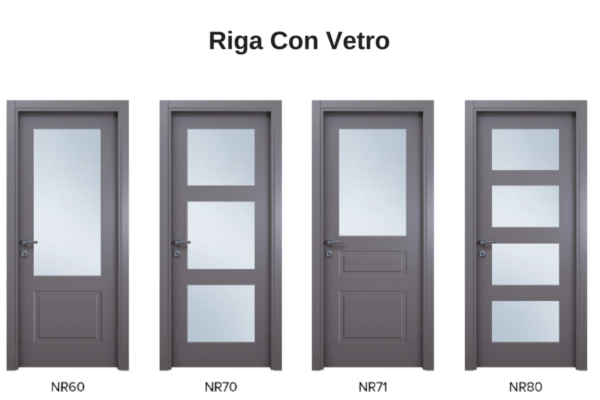 riga con vetro 1 modelli porte flessya