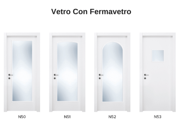 vetro con fermavetro 1 modelli porte flessya